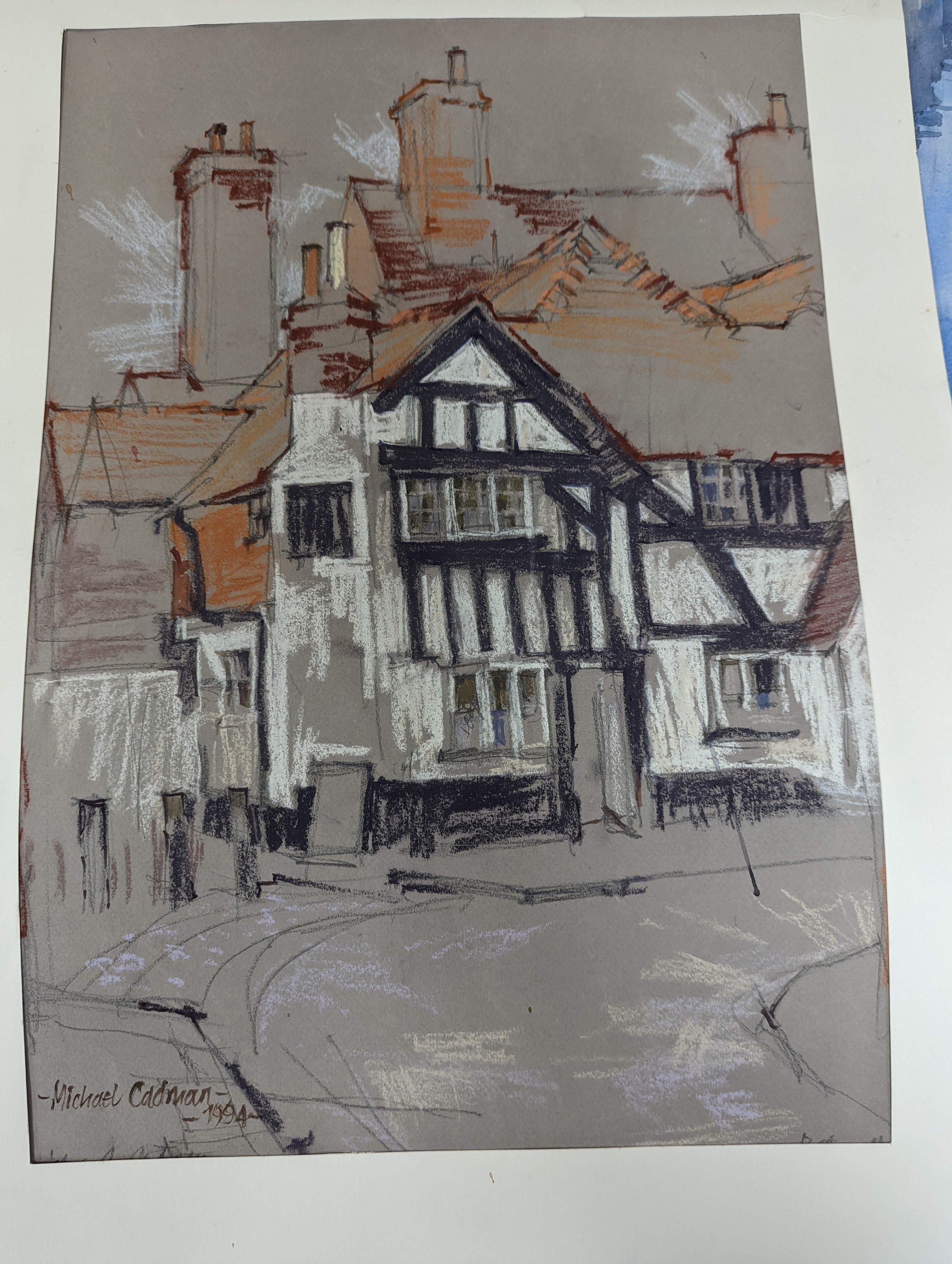 Michael Cadman (1920-2010), a group of assorted watercolours, mostly topographical scenes c.1995 to 2003, largest 46 x 61cm, one framed, the others unframed